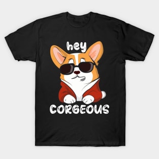 Cool corgi dog with sunglasses T-Shirt